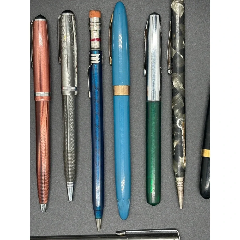 Vintage Pen and Pencil Lot Esterbrook  and Sheaffer's Scripto Fountain Pens